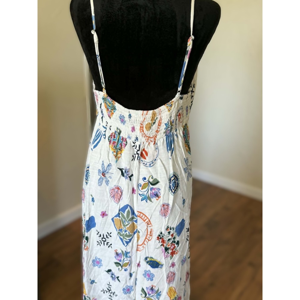 Label of Love Linen Blend Sundress SZ XL Adjustable Straps - Picture 9 of 12